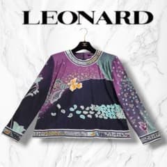 LEONARD レオナール 花柄 シルク ウール 長袖 カットソー L - メルカリ