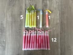 ペンライト 結婚式 ドレス色当て 19本セットのサムネイル