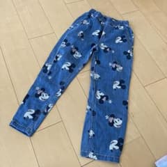 お値引き！H&M  ミッキーミニー　Gパン　140cmのサムネイル