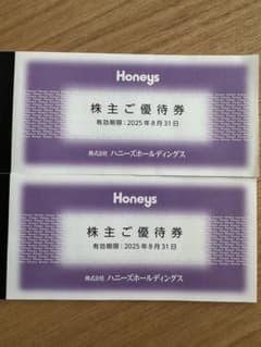 Honeys 株主ご優待券 2025年8月31日までのサムネイル