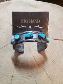 BIG HAND ターコイズ シルバーバングル 2013年製 BIG HAND ターコイズ シルバーバングル 2013年製 - メルカリ