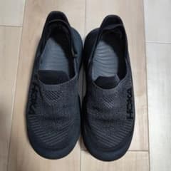 HOKA 슬립온 스니커 블랙