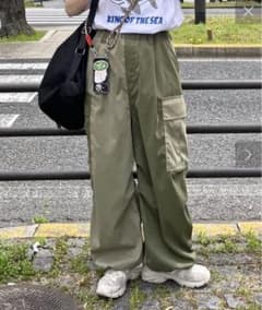 CPCM ツイルカーゴパンツ　オリーブのサムネイル