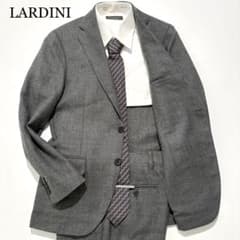 タグ付☆極美品】LARDINI セットアップ ブートニエール グレー 46