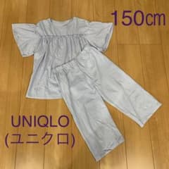 ★ボーダー半袖パジャマ　150㎝★【UNIQLO(ユニクロ)】のサムネイル