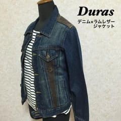DURAS レザー切替 デニムジャケット Gジャン 送料込のサムネイル