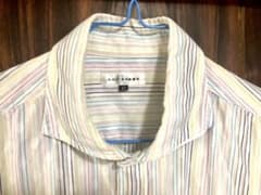 a.v.v HOMME  透かしドットストライプ柄ドレスシャツのサムネイル