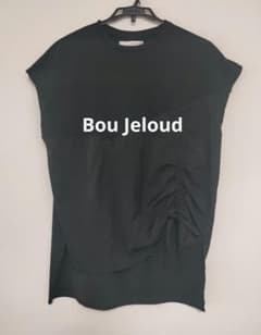 Bou Jeloud 半袖カットソー ブラック 切り替え　フリーサイズのサムネイル