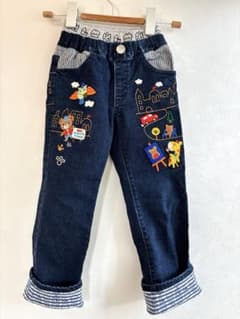ミキハウス 刺繍 デニムパンチ プッチーくん110 - メルカリ