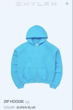 SKYLRK ZIP HOODIE BLUE Mサイズ - メルカリ