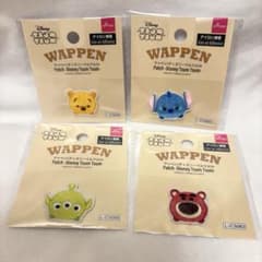 ディズニー ツムツム　ワッペン４点セット　アイロン接着 未使用　DAISOのサムネイル