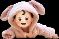 Si-Shu-Non ベビー ロンパース 70cm うさぎ耳のサムネイル