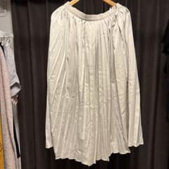 光沢感 プリーツスカート ロング丈のサムネイル