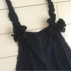ピンクハウス  綿 リボン エプロン 大きいサイズの方にも  5L６Lのサムネイル