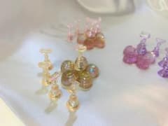 【匿名配送】フラワー型 ネイルチップスタンド【イエロー】のサムネイル