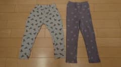 ペアマノン パンツ レギンス 120  2枚セットのサムネイル