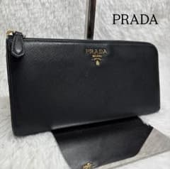 ✨美品✨ プラダ 長財布 L字ジップ メタルロゴ 金ロゴ サフィアーノ ブラック ✨美品✨ プラダ 長財布 L字ジップ メタルロゴ 金ロゴ サフィアーノ