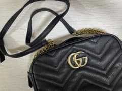 Gucci 調 ブラックレザー ショルダーバッグのサムネイル