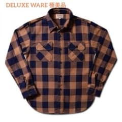 即完売品 超美品】50sバッファローチェックDELUXEWARE ネルシャツ