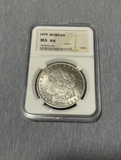 1879 Morgan Silver Dollar MS68 鑑定済 1879 Morgan Silver Dollar MS68 鑑定済 - メルカリ