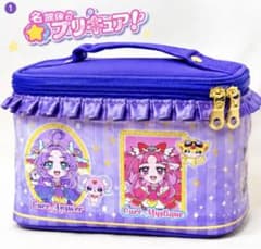 名探偵プリキュア！ フリル付きバニティバッグ 紫 パープルのサムネイル