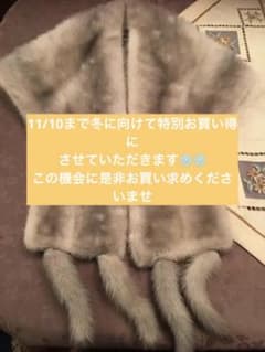 毛皮ストール　ミンクのサムネイル