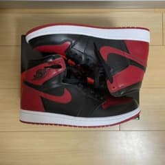 【27.5】AIR JORDAN OG AJ1 パテントブレッド 艶消し加工のサムネイル