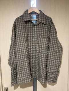 ZARA人気 チェック柄 長袖シャツ ブラウン Lのサムネイル