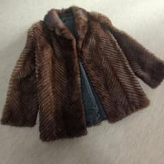 高級品 サフロン SAFURON ミンク ファーコート ブラウン 13 毛並良好