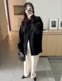 todayful Wool Shirts Jacket ブラック 36 - メルカリ
