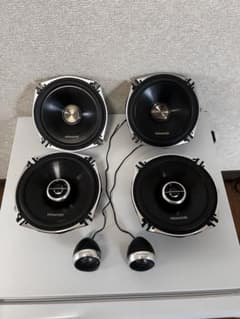 KENWOOD カーオーディオスピーカー 4個セット 中古のサムネイル