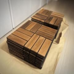 IKEA RUNNEN ルッネン ウッドデッキパネル(18枚) - メルカリ