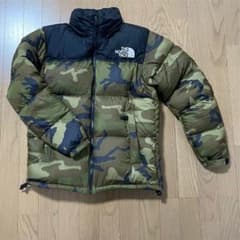 短時間着用★美品★NORTH FACE ノースフェイス カモフラ柄ダウン Mのサムネイル