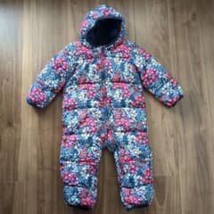 ジャンプスーツ　ベビーギャップ　babyGAP　花がら　ロンパース　スノースーツのサムネイル