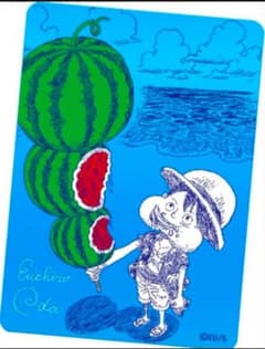 ワンピース カードゲーム ルフィ スイカ イラストカードのサムネイル