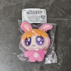 파워 퍼프 걸스 가챠 오메메 반짝이 봉제 인형 토끼 블로섬