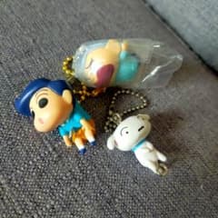 Crayon Shin-chan Figure Keychain Set Gacha Connectable Mascot
