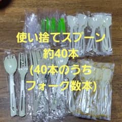 使い捨てスプーン ＋フォーク4本 約40本