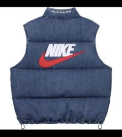 supreme/NIKE Denim Puffer Vestのサムネイル