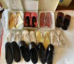 草履セット 多色 未使用5足含む全11足のサムネイル