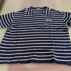 90s ellesse エレッセ ストライプ 半袖 polo ポロ シャツ ellesse - 90s ellesse エレッセ ストライプ 半袖 polo ポロ シャツの