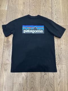 patagonia 黒 Tシャツ バックロゴのサムネイル