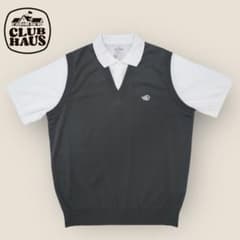美品 CLUBHAUS クラブハウス フェイクレイヤード ニット ベスト XL