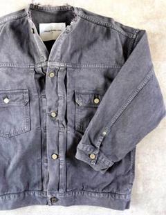 美品 イエナ ノーカラー デニムジャケット グレー 38 美品 イエナ ノーカラー デニムジャケット グレー 38 - メルカリ