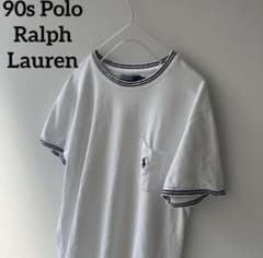 90sPoloRalphLaurenポロラルフローレンリンガーtシャツ半袖メンズ