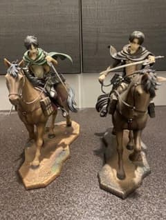 Attack Titan Outside the Walls Survey: Female Titan Capture Operation - Prize A: Eren, Last One Prize: Levi Riding Figure