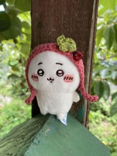 ちいかわ　ハンドメイド　ニット帽子　てんとう虫　クローバーのサムネイル