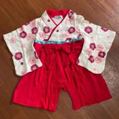 袴ロンパース 女の子 70のサムネイル