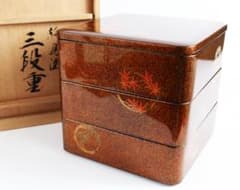 茶道具 輪島塗 三段重 重箱 五島屋謹製 茶道具 輪島塗 三段重 重箱 五島屋謹製 - メルカリ