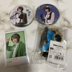 刀ミュ 松井江 チャーム付きストラップ カード 缶バッジ